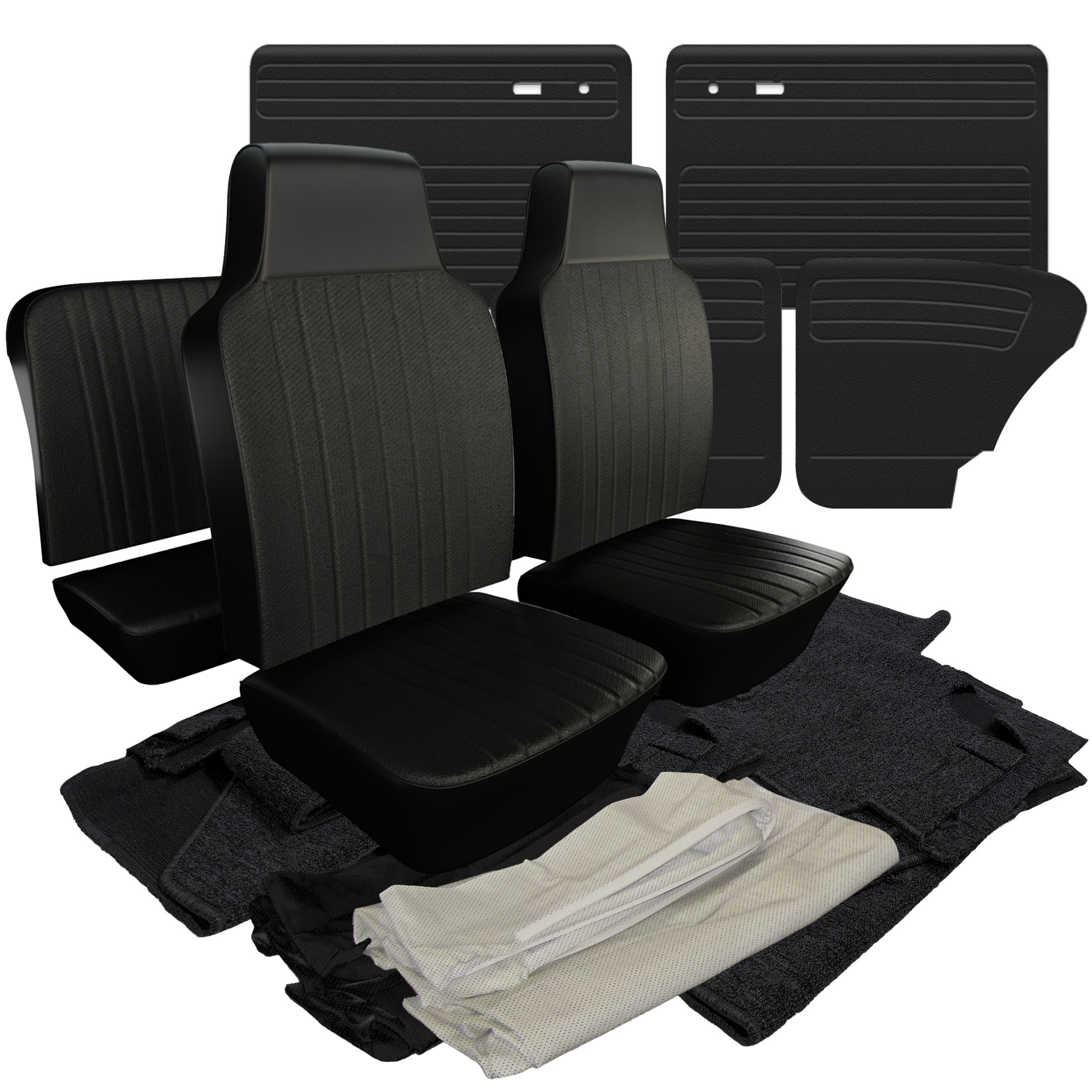 1969 Beetle Interior Kit - Black - Quick Ship