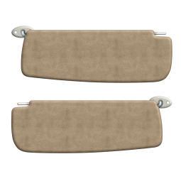 1961-1973 VW Type 3 Sun Visors - Pair - Velour Colors