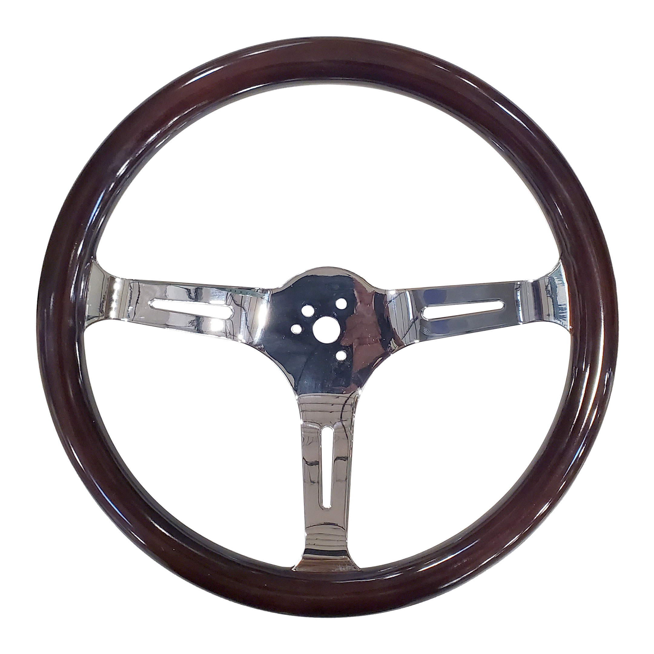 EMPI VW Steering Wheel - Fat Grip - Classic Dark Wood