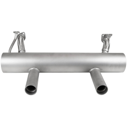 VW Exhaust System - 2 Tip GT - Stainless Steel Flex Fit - 1300cc-1600cc - Beetle - Ghia