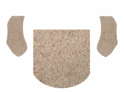 1973-1979 VW Super Beetle Convertible Carpet Pad Kit - 3 Piece