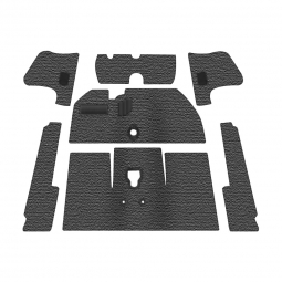 Premium 1954-1955 VW Beetle Convertible Carpet Kit - Front - w/o Footrest - Charcoal Loop