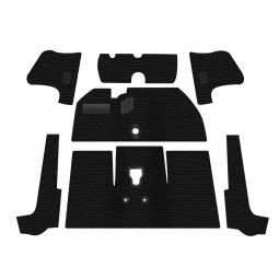 Premium 1956-1957 VW Beetle Convertible Carpet Kit - Front - w/o Footrest - Black Loop