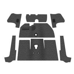 Premium 1956-1957 VW Beetle Convertible Carpet Kit - Front - w/o Footrest - Charcoal Loop