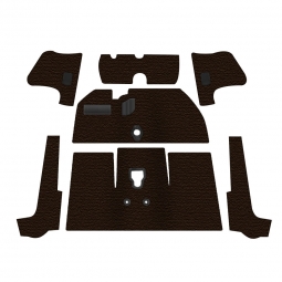 Premium 1956-1957 VW Beetle Convertible Carpet Kit - Front - w/o Footrest - Loop or Cutpile