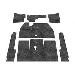 Premium 1958-1961 VW Beetle Convertible Carpet Kit - Front - w/o Footrest - Charcoal Loop