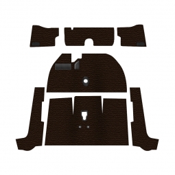 Premium 1962-1964 VW Beetle Convertible Carpet Kit - Front - w/o Footrest - Loop or Cutpile