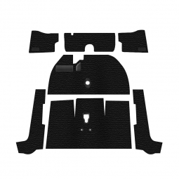 Premium 1965-1967 VW Beetle Convertible Carpet Kit - Front - w/o Footrest - Black Loop