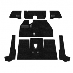 Premium 1968 VW Beetle Convertible Carpet Kit - Front - w/o Footrest - Black Loop