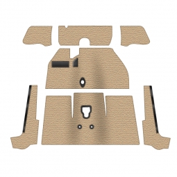 Premium 1970 VW Beetle Convertible Carpet Kit - Front - w/o Footrest - Oatmeal Loop