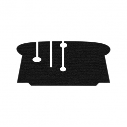 1965-1967 VW Bus Carpet Kit - Front - Bucket or Bench Seat - Black Loop