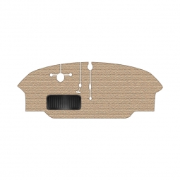 VW Bus 1973-79 Front Carpet Only, Bucket or Bench Seat - German Squareweave