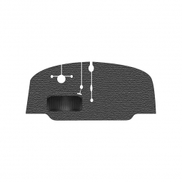 1968-1972 VW Bus Carpet Kit - Front - Bucket or Bench Seat - Charcoal Loop