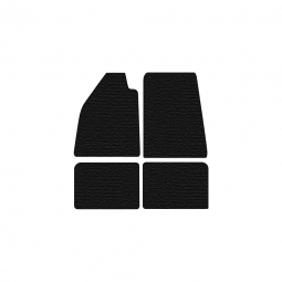 VW Floor Mats - 4 Pieces - with Footrest - Color Carpet - 1954-77 Beetle - 1971-76 Super Beetle