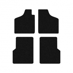 1973-1974 VW Thing Floor Mats - 4 Pieces - Black Cutpile