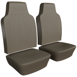 1968-1969 VW Beetle Seat Upholstery - Front Only - Basketweave Vinyl