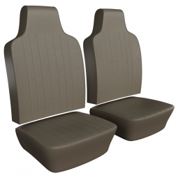 1970-1972 VW Beetle & Super Beetle Seat Upholstery - Front Only - Basketweave Vinyl