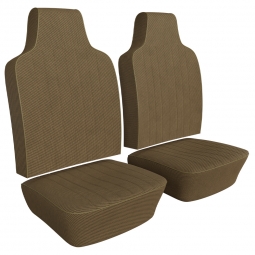 1970-1972 VW Beetle & Super Beetle Seat Upholstery - Front Only - Tweed Cloth