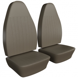 1973 VW Beetle & Super Beetle Seat Upholstery - Front Only - Basketweave Vinyl