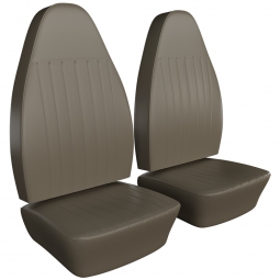 1973 VW Beetle & Super Beetle Seat Upholstery - Front Only - Smooth Vinyl