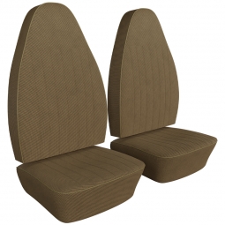 1973 VW Beetle & Super Beetle Seat Upholstery - Front Only - Tweed Cloth