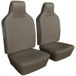 1974-1976 VW Beetle & Super Beetle Seat Upholstery - Front Only - Basketweave Vinyl