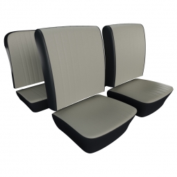 1965-1967 VW Beetle Seat Upholstery - Front & Rear - 2-Tone Full Insert