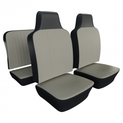 1970-1972 VW Beetle & Super Beetle Seat Upholstery - Front & Rear - 2-Tone Full Insert