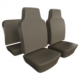 1968-1969 VW Beetle Convertible Seat Upholstery - Front & Rear - Basketweave Vinyl