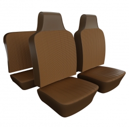 1970-1972 VW Beetle & Super Beetle Convertible Seat Upholstery - Front & Rear - Squareweave Vinyl