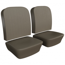 1956-1960 VW Karmann Ghia Seat Upholstery - Front Only - Basketweave Vinyl