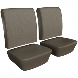 1966-1967 VW Karmann Ghia Seat Upholstery - Front Only - Basketweave Vinyl