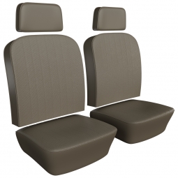 1969-1971 VW Karmann Ghia Seat Upholstery - Front Only - Basketweave Vinyl