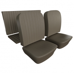 1956-1960 Karmann Ghia Seat Upholstery - Front & Rear - Basketweave Vinyl