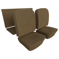 1956-1960 Karmann Ghia Seat Upholstery - Front & Rear - Tweed Cloth