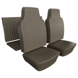 1968 Karmann Ghia Seat Upholstery - Front & Rear - Basketweave Vinyl