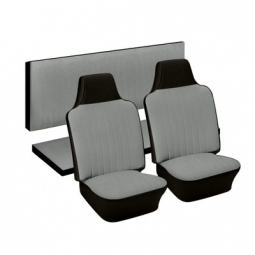 1968 Karmann Ghia Seat Upholstery - Front & Rear - 2-Tone Full Insert