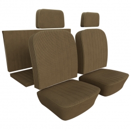 1969-1971 Karmann Ghia Seat Upholstery - Front & Rear - Tweed Cloth