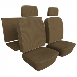 1972-1974 Karmann Ghia Seat Upholstery - Front & Rear - Tweed Cloth