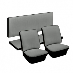 1956-1960 Karmann Ghia Convertible Seat Upholstery - Front & Rear - 2-Tone Full Insert