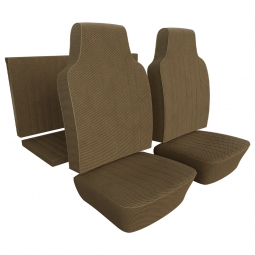 1968 Karmann Ghia Convertible Seat Upholstery - Front & Rear - Tweed Cloth