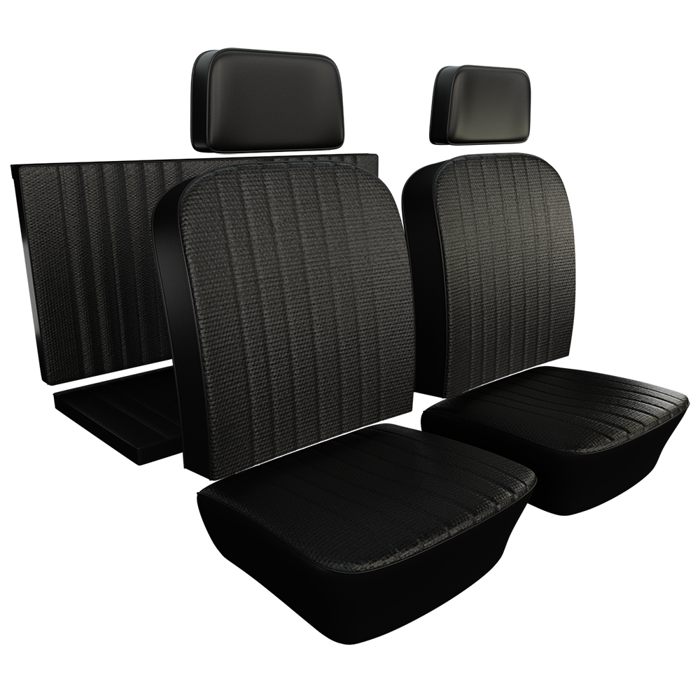 Seat Padding Kit, (1) Base Pad (Bottom Pad) and (1) Seat Backrest Pads,  Front Bucket Seat, 1969-74 VW Karmann Ghia Sedan and Convertible, 43-1517