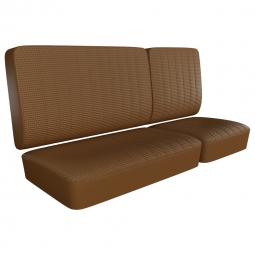 1968-1973 VW Bus Seat Upholstery - Front 1/3-2/3 Bench - Squareweave Vinyl