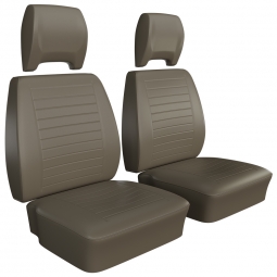 1977-1979 VW Bus Seat Upholstery - Front Buckets - Smooth Vinyl