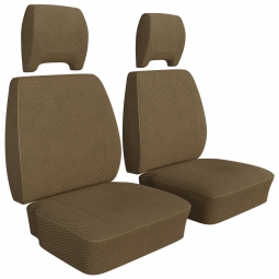 1977-1979 VW Bus Seat Upholstery - Front Buckets - Tweed Cloth