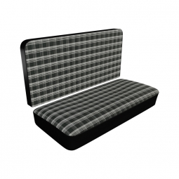 1968-1973 VW Bus Seat Upholstery - Middle 3/4 Bench - Plaid