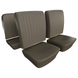 1965-1967 VW Type 3 Squareback Seat Upholstery - Front & Rear - Basketweave Vinyl