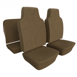 1968-1969 VW Type 3 Squareback Seat Upholstery - Front & Rear - Tweed Cloth