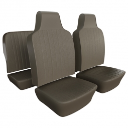 1970-1972 VW Type 3 Squareback Seat Upholstery - Front & Rear - Basketweave Vinyl