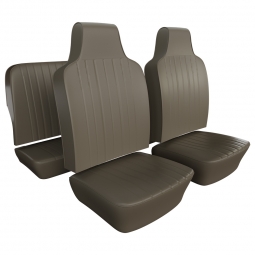 1970-1972 VW Type 3 Squareback Seat Upholstery - Front & Rear - Smooth Vinyl